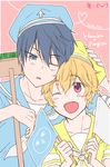  2boys free! hazuki_nagisa male_focus multiple_boys nanase_haruka_(free!) 