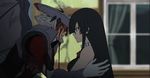  1girl akame akame_ga_kill! animated animated_gif armor blood crushed death impaled new spoilers tatsumi_(akame_ga_kill!) 