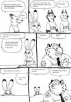  2016 anthro benjamin_clawhauser bernielover canine clothing comic dialogue disney english_text fangmeyer fox hi_res hyena judy_hopps lagomorph mammal nick_wilde rabbit rebecca_(bernielover) text wolford zootopia 