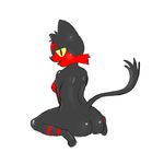  anthro bedroom_eyes butt chest_tuft female half-closed_eyes invalid_tag kneeling litten looking_at_viewer looking_back nintendo pok&eacute;mon pok&eacute;morph pokefur red_eyes seductive simple_background solo thedartkid tuft video_games white_background 