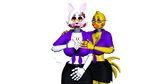  3d_(artwork) absurd_res alpha_channel animatronic anthro avian beak bedroom_eyes big_breasts bird blue_eyes bow bra breasts canine chicken cleavage clothed clothing digital_media_(artwork) duo eyeshadow eyewear feathers five_nights_at_freddy&#039;s five_nights_at_freddy&#039;s_2 fox glasses glowing glowing_eyes half-closed_eyes hi_res infernox-ratchet jewelry lipstick looking_at_viewer machine makeup mammal mangle_(fnaf) necklace robot seductive shirt simple_background skirt smile source_filmmaker teacher toy_chica_(fnaf) transparent_background underwear video_games yellow_eyes yellow_feathers 
