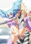  1girl censored clothed_sex digimon digimon_frontier monster sex shutumon 