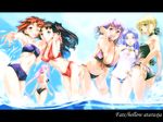  bikini caster fate/stay_night matou_sakura rider saber summer swimsuit tagme tohsaka_rin 