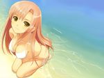  bikini blush breasts hayate_no_gotoku highres katsura_hinagiku long_hair swimsuit taka_tony water 