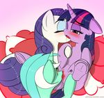  &lt;3 anus clitoris equine eyes_closed female female/female french_kissing friendship_is_magic group group_sex hooves horn horse invalid_tag kissing lying lyra_heartstrings_(mlp) mammal my_little_pony n0nnny on_back oral pillow pony pussy rarity_(mlp) sex star threesome tongue twilight_sparkle_(mlp) unicorn 