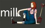  converse milk original overalls pitchfork red_hair shoes sitting sneakers 