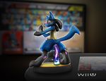  2016 amiibo anal anal_penetration anthro anus backsack balls barefoot black_fur blue_fur blush butt canine craziux cute dildo dildo_sitting dog dripping fist fur hi_res looking_at_viewer looking_back looking_down lucario machine male mammal nintendo nude open_mouth pawpads paws penetration pok&eacute;mon pole precum punch_out raised_arm sex_toy sharp_teeth shocked smash solo spikes super_smash_bros teeth television tentacles text tongue translucent transparent_dildo transparent_sex_toy video_games wii_u 