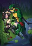 &lt;3 ahegao amphibian animal_humanoid anthro asui_tsuyu battletoads bebecake_(artist) black_hair blush boku_no_hero_academia breasts clothing crossover cum cum_in_pussy cum_inside duo erection eyewear female frog_humanoid fucked_silly goggles grin hair hi_res humanoid looking_pleasured lying male male/female muscular nude on_back open_mouth penis pussy rash_(battletoads) sex smile spread_legs spreading sunglasses table_lotus_position teeth tongue tongue_out torn_clothing video_games 