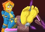  5_toes animated anthro bdsm bondage bound caroo clothed clothing equine feet female foot_fetish foot_focus friendship_is_magic hair humanoid_feet mammal multicolored_hair my_little_pony pegasus red_background rubber simple_background skinsuit soles spitfire_(mlp) teasing tickle_fetish tickle_torture tickling tight_clothing toes two_tone_hair wings wonderbolts_(mlp) 