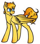  big_eyes blue_eyes butterball_(mlp) equine fan_character feral free_use gaybutterpone male mammal my_little_pony open_mouth pegasus simple_background solo standing white_background wings z0mb1e-cat 