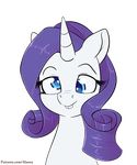  2016 alasou alpha_channel blue_eyes buckteeth derp_eyes equine eyelashes female friendship_is_magic hair hi_res horn long_hair mammal my_little_pony portrait purple_hair rarity_(mlp) silly_face simple_background solo teeth transparent_background unicorn 