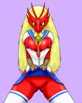  2016 blaziken blue_eyes breasts chameloshi clothing clothing_lift female hi_res licking licking_lips looking_at_viewer nintendo nipples pinup pok&eacute;mon pose presenting presenting_pussy pussy school_uniform skirt skirt_lift solo spread_legs spreading tongue tongue_out uniform video_games yellow_sclera 