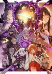  6+girls anankos aqua_(fire_emblem_if) artist_name axe beard black_hair blonde_hair blue_hair book bow_(weapon) breasts brown_hair brynhildr_(tome) camilla_(fire_emblem_if) cape cleavage dragon elise_(fire_emblem_if) extra_eyes facial_hair felicia_(fire_emblem_if) fire_emblem fire_emblem_if fuujin_yumi garon_(fire_emblem_if) gloves grey_hair hair_over_one_eye hairband hat hexed hinoka_(fire_emblem_if) joker_(fire_emblem_if) katana leon_(fire_emblem_if) lilith_(fire_emblem_if) long_hair low_ponytail marks_(fire_emblem_if) medium_breasts mikoto_(fire_emblem_if) mole multiple_boys multiple_girls naginata open_mouth pink_hair polearm ponytail purple_hair raijintou_(sword) red_eyes red_hair ryouma_(fire_emblem_if) sakura_(fire_emblem_if) siegfried_(sword) staff sword takumi_(fire_emblem_if) teeth tiara twintails very_long_hair weapon white_hair yellow_eyes 