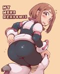  ass boku_no_hero_academia copyright_name flying_sweatdrops ibukichi plump solo uraraka_ochako 