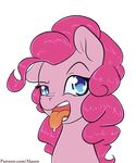  2016 alasou alpha_channel blue_eyes earth_pony equine eyelashes female friendship_is_magic hair horse long_hair looking_at_viewer mammal my_little_pony open_mouth pink_hair pinkie_pie_(mlp) pony portrait saliva simple_background solo tongue tongue_out transparent_background 