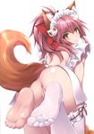  :o @_@ absurdres all_fours animal_ears anus apron ass barefoot bow bright_pupils cat_hair_ornament censored fate/grand_order fate_(series) feet fox_ears fox_tail gloves hair_bow hair_ornament highres labia looking_back maid_headdress mosaic_censoring naked_apron naturalton paw_gloves paws pink_hair ponytail ringed_eyes shiny shiny_hair shiny_skin single_thighhigh soles solo tail tamamo_(fate)_(all) tamamo_cat_(fate) thighhighs toes yellow_eyes 