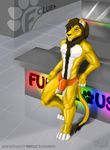  anthro bar bulge club_(disambiguation) feline furbulous invalid_color lion male male/male mammal replictuanione 