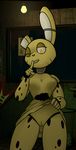  animatronic anthro bedroom_eyes breasts clothing clothing_lift crossgender female finger_to_mouth first_person_view five_nights_at_freddy&#039;s five_nights_at_freddy&#039;s_3 half-closed_eyes lagomorph lightbulb machine mammal mizumew one_eye_closed presenting pussy rabbit robot seductive skirt skirt_lift solo springtrap_(fnaf) video_games wink yellow_eyes 