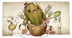  cactus donut flower_pot mouse mug no_humans original parallela66 teapot top_hat watering_can white_border 