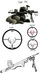  2016 armor cutie_mark design english_text equine gun helmet horse kta1540 male mammal monochrome my_little_pony night_vision_goggles pony ranged_weapon rifle scope sniper_rifle soldier solo text weapon 