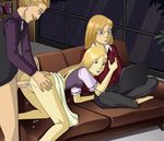 1boy 2girls anal barefoot bisexual breast_grab cornelia_hale cum cum_in_ass doggystyle elizabeth_hale family father_and_daughter feet glasses grabbing harold_hale incest incognitymous mother_and_daughter multiple_girls threesome w.i.t.c.h. 