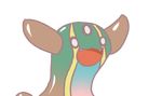  :3 :d antlers blue_skin blush chibi commentary creature drawfag fangs gastrodon gen_4_pokemon gyate_gyate horns lowres meme multicolored multicolored_skin no_humans open_mouth pink_skin pokemon pokemon_(creature) smile solo teeth third_eye transparent_background 