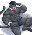  anthro bulge clothing disney feline hat male mammal muscular naruever panther renato_manchas solo underwear zootopia 
