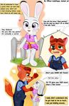  &lt;3 anthro blush canine carrot clothed clothing comic cub disney dress english_text female food fox gideon_grey hi_res judy_hopps lagomorph long_ears male mammal officer-judyhopps_(artist) rabbit speech_bubble text vegetable young zootopia 