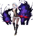  breasts cara_cromwell cara_the_blood_lord large_breasts lilith-soft red_eyes solo white_hair 