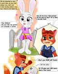  2016 anthro canine clothed clothing cub disney fox gideon_grey judy_hopps lagomorph mammal panties rabbit underwear young zootopia 