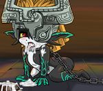  blonde_hair blush chains cum cum_in_mouth cum_on_tongue facial fang helmet imp mametora_(artist) midna monster_girl pointly_ears pointy_ears solo the_legend_of_zelda the_legend_of_zelda:_twilight_princess tongue tongue_out 