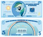  blue_feathers cradet cutie_mark equine feathered_wings feathers female feral friendship_is_magic fur hair horn horse mammal money multicolored_hair my_little_pony pegasus pony rainbow_dash_(mlp) rainbow_hair solo wings 