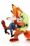  2016 canine digital_media_(artwork) disney female fox judy_hopps lagomorph male mammal nick_wilde rabbit zootopia 