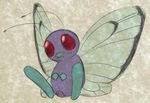  butterfree female feral nintendo plump_labia pok&eacute;mon pussy python13rp simple_background solo video_games yaroul 