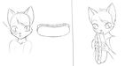    ! &lt;3 ambiguous_gender anthro cat cub cute darkgrim2 eating feline food hair hi_res hot_dog mammal monochrome pencil_(artwork) sathra1 simple_background surprise tag tagme teenager tongue traditional_media_(artwork) young 