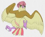  bird_feet feet feral male nintendo penis pidgeotto pok&eacute;mon python13rp simple_background solo talons video_games yaroul 