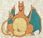 charizard female feral nintendo pok&eacute;mon pussy python13rp simple_background solo video_games yaroul 