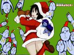  christmas green hikikomori_gnomes nakahara_misaki nhk_ni_youkoso santa_costume santa_hat satou_tatsuhiro yamazaki_kaoru 