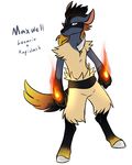  blind hybrid lucario male maxwell nintendo pok&eacute;mon rapidash simple_background solo video_games 