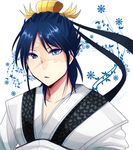  bad_id bad_pixiv_id blue_eyes blue_hair chinese_clothes hair_ornament hanfu highres magi_the_labyrinth_of_magic male_focus open_mouth ren_hakuryuu scar sinzuu solo upper_body 