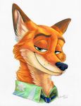  2016 canine digital_media_(artwork) disney eleweth fox male mammal nick_wilde zootopia 