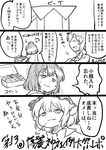  artist_self-insert berusuke_(beru_no_su) bow box closed_eyes comic crossed_arms greyscale hat head_wings monochrome multiple_girls mystia_lorelei shameimaru_aya smile sweatdrop tokin_hat touhou translation_request wings 