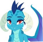  2016 alpha_channel anthro buttercup_saiyan dragon female friendship_is_magic horn my_little_pony princess_ember_(mlp) scalie simple_background solo transparent_background wings 