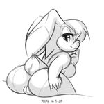  2016 anthro big_breasts big_butt breasts butt female lagomorph mammal mature_female pussy rabbit solo sonic_(series) vanilla_the_rabbit xylas 