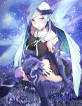  armor bad_id bad_pixiv_id blush boots breasts brynhildr_(fate) fate/prototype fate/prototype:_fragments_of_blue_and_silver fate_(series) gauntlets large_breasts long_hair looking_at_viewer omochi_no_kimochi purple_eyes silver_hair solo thighhighs very_long_hair 