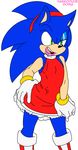  2016 anthro clothed clothing crossdressing habbodude hedgehog male mammal soina solo sonic_(series) sonic_the_hedgehog 