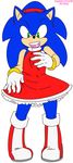  2016 anthro clothed clothing crossdressing habbodude hedgehog male mammal soina solo sonic_(series) sonic_the_hedgehog 