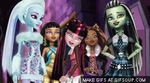  abbey_bominable animated canine clawdeen_wolf cleo_denile draculaura female frankenstein frankie_stein mammal monster_high mummy school undead vampire were werewolf yeti 