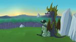  caprine duo mammal marsminer sheep spyro spyro_the_dragon sunset video_games 