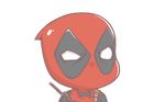  balaclava bodysuit chibi deadpool gyate_gyate ikiyouz katana lowres male_focus marvel mask md5_mismatch meme sheath sheathed solo sword transparent_background weapon 